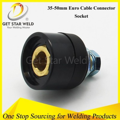 35-50 Cable Connector Socket/Euro type welding torch cable connector 35-50/Euro Type Female Welding Cable Connetor