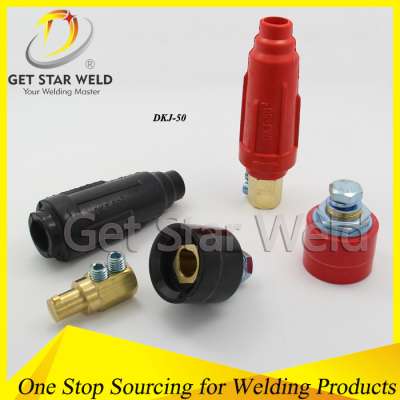 red/black DKZ-50 Euro Style Cable Connector Socket for welding