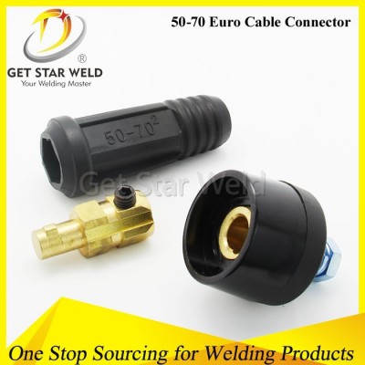 Male and Female 50-70 Welding Cable Connectors/Euro type welding torch cable connector 50-70/welding cable fast plug and socket